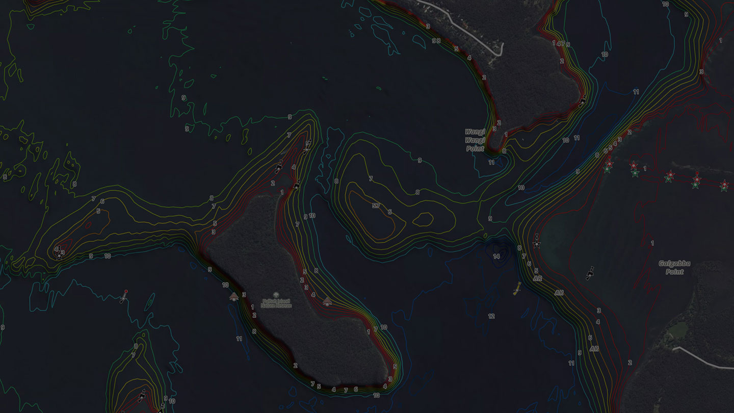 Charted Waters Australian Fishing Maps - NSW & VIC, Coastal & Inland