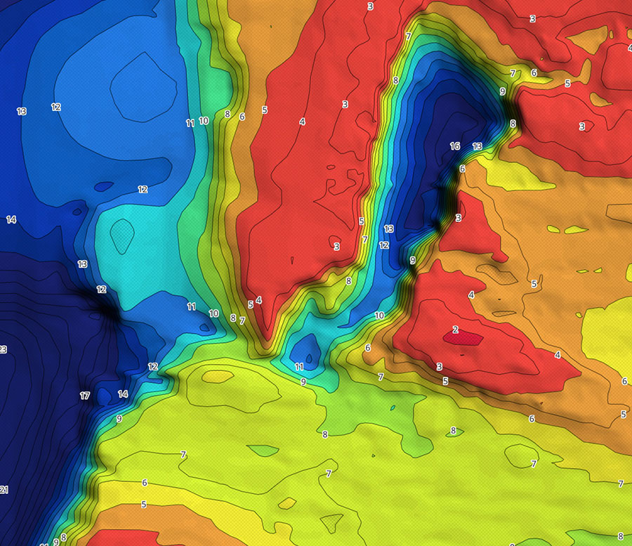 Charted Waters App Bathymetric Imagery