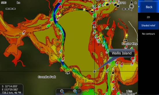 Wallis Lake Depth Chart