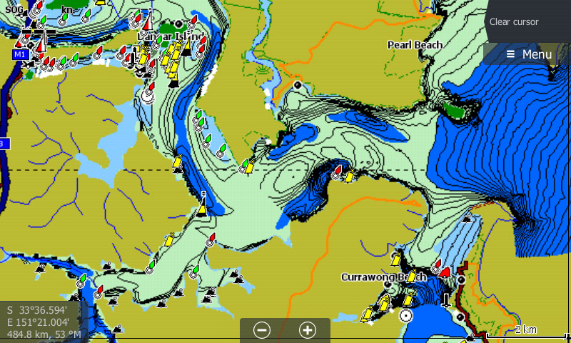 Hawkesbury River Depth Chart