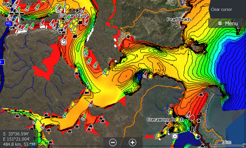 Hawkesbury River Depth Chart