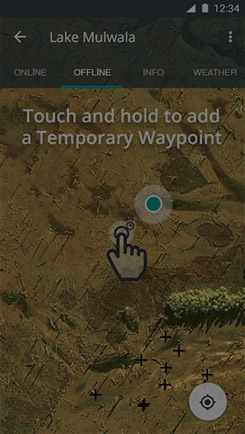 Add a temporary waypoint