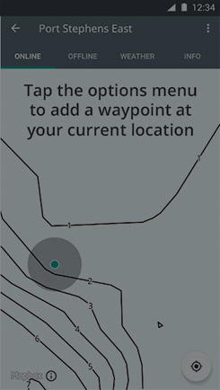Add a waypoint to your location